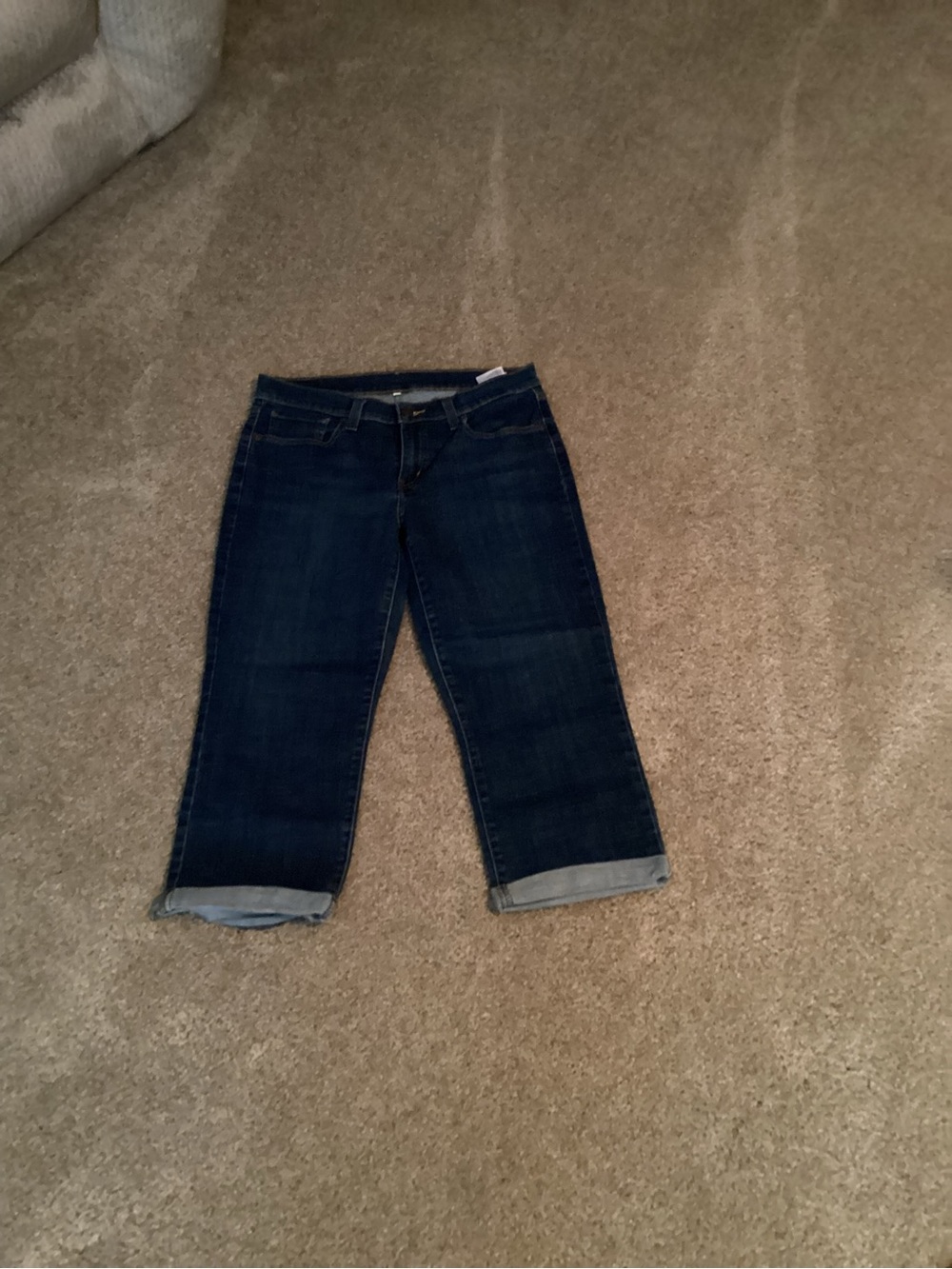 Levi's Dark Blue Ankle Crop Jeans